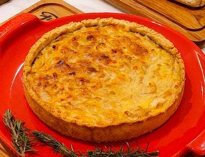 QUICHE LORRAINE DE PRESUNTO E QUEIJO